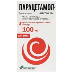 Купить Парацетамол-Альтфарм супп рект д/детей 100мг №10