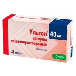 Купить Ультоп капс кишечнораств 40мг №28