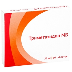 Купить Триметазидин МВ таб ппо с модиф высвоб 35мг №60