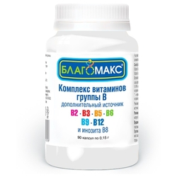 Купить Благомакс Комплекс Витаминов группы В капс №90