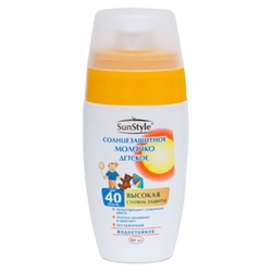 Купить Молочко д/детей солнцезащит SPF-40 100мл/SUN STYLE