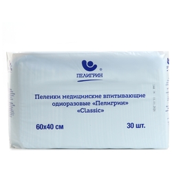 Купить Пелигрин Классик пеленки впитыв 60смX40см №30 код ТСР 22-01-01