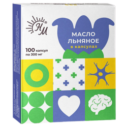 Купить Натуральные Масла СолНат капс 300мг №100 масло льняное
