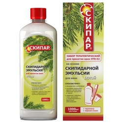 Купить Скипар эмульс д/ванн 1000мл белая скипидарная набор терапевтич НТВ-02