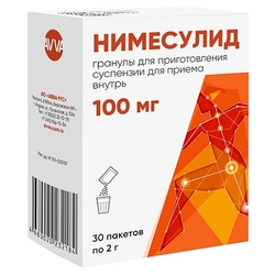 Купить Нимесулид гран д/сусп д/внутр 100мг пак 2г №30