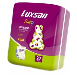 Купить ПЕЛЕНКИ  LUXSAN  дет с рисунком 60Х60 №20