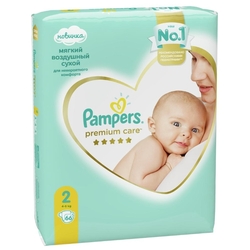 Купить ПОД. ПАМПЕРС PREMIUM CARE №2 МИНИ  66*2