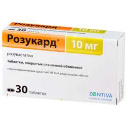 Купить Розукард таб ппо 10мг №30