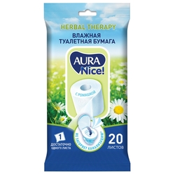 Купить Aура NICE БУМАГА ТУАЛЕТНАЯ ВЛАЖНАЯ С КРЫШКОЙ N42
