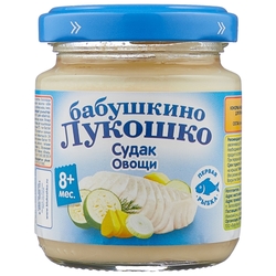 Купить Бабушкино Лукошко пюре рыбное с овощами 100г 8+ мес судак