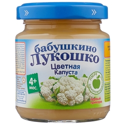 Купить Бабушкино Лукошко пюре 100г цв капуста с 4 мес