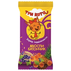 Купить Три Кота батончик-мюсли 40г абрикос и злаки