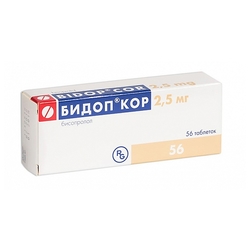 Купить Бидоп Кор таб 2,5мг №56