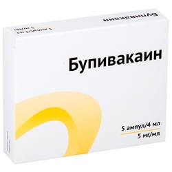 Купить Бупивакаин р-р д/ин 5мг/мл 4мл №5