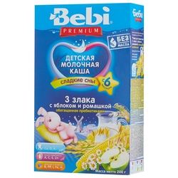 Купить Беби PREMIUM каша мол 200г 3злака ябл ром