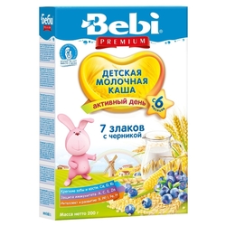 Купить Беби PREMIUM каша мол 7злаков черника 200г