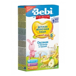 Купить BEBI PREMIUM КАША ДЕТ.МОЛОЧ. ОВСЯНАЯ С БАНАНОМ И ГРУШЕЙ +6 МЕС. 200Г