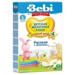 Купить BEBI PREMIUM КАША ДЕТ. МОЛОЧНАЯ РИС  ЯБЛОКО +4 МЕС. 250Г