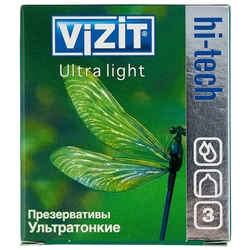 Купить Визит Хай-Тех Ультра Лайт презервативы №3 ультра тонкие