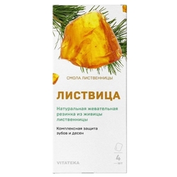 Купить ВИТАТЕКА СМОЛКА ТАБ ЖЕВАТЕЛЬНАЯ ЛИСТВЕННИЧНАЯ НАТУРАЛЬНАЯ 0.8Г N4 ЛИСТВИЦА