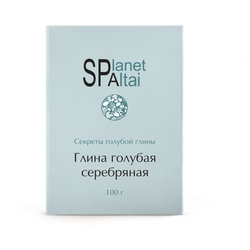 Купить Глина Серебряная пор 100г голубая