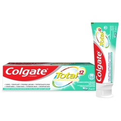Купить COLGATE З/ПАСТА TOTAL 12 PRO-ПРОФЕССИОНАЛЬНАЯ ЧИСТКА ГЕЛЬ 75 МЛ*48