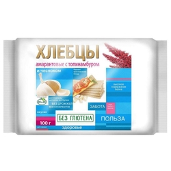 Купить ХЛЕБЦЫ АМАРАНТ 100Г С ЧЕСНОК ТОПИНАМБУР