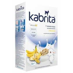 Купить Кабрита каша на коз молоке 180г 7 злако с бананом 6+