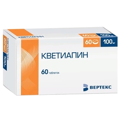 Купить Кветиапин таб ппо 100мг №60