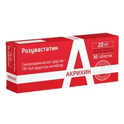 Купить Розувастатин-Акрихин таб ппо 20мг №30