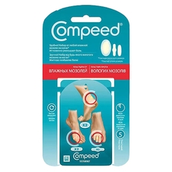 Купить Пластырь Compeed наб №5 от влажных мозолей 3-х размеров