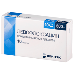 Купить Левофлоксацин таб ппо 500мг №10