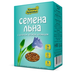 Купить Компас Здоровья семена льна 200г селен хром и кремний