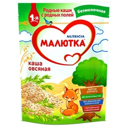 Купить Малютка  каша детск б/молочная 200г 5+ мес овсяная
