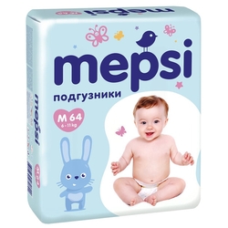 Купить Мепси подгузники р.М 6-11кг №64
