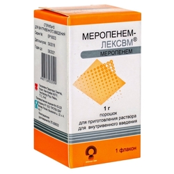 Купить Меропенем-ЛЕКСВМ пор д/р-ра д/в/в введ 1г №1