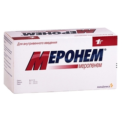 Купить Меронем пор д/р-ра д/в/в введ 1г фл №10