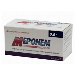 Купить Меронем пор д/р-ра д/в/в введ 500мг фл №10