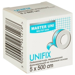 Купить Л/ПЛАСТ. MASTER UNI UNIFIX 5Х500  НА ТКАН. ОСНОВЕ