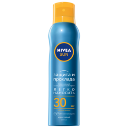 Купить Нивеа Сан Защита и Прохлада спрей д/тела 200мл SPF 30 освеж