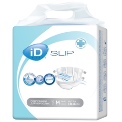 Купить ID SLIP ULTRA ПОДГУЗНИКИ ДЛЯ ВЗРОСЛЫХ РАЗМЕР MEDIUM ОБХВАТ ТАЛИИ 70-130СМ N10