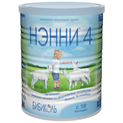 Купить НЭННИ 4 СУХОЙ МОЛОЧНЫЙ НАПИТОК НА ОСНОВЕ КОЗЬЕГО МОЛОКА ДЛЯ ДЕТЕЙ ОТ 1,5 ЛЕТ 400,0