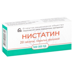 Купить Нистатин таб по 500тыс ЕД №20