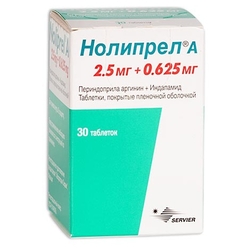 Купить Нолипрел А таб ппо 2,5мг+0,625мг №30