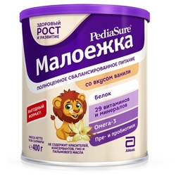 Купить PEDIASURE ПЕДИАШУР МАЛОЕЖКА СУХАЯ СМЕСЬ СО ВКУСОМ ВАНИЛИ  400Г