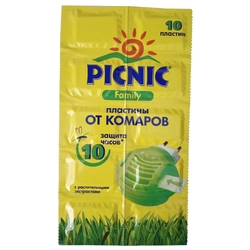 Купить Пикник Фэмили пластины от комаров №10