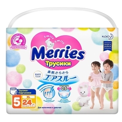 Купить MERRIES ПОДГУЗНИКИ-ТРУСИКИ ДЕТ 12-22КГ/XL N24