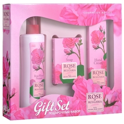Купить ROSE OF BULGARIA НАБОР ПОДАРОЧНЫЙ (РОЗОВАЯ ВОДА+МЫЛО+КРЕМ ДЛЯ РУК)
