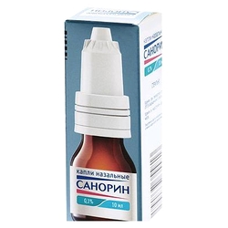 Купить Санорин капли наз 0,1% 10мл