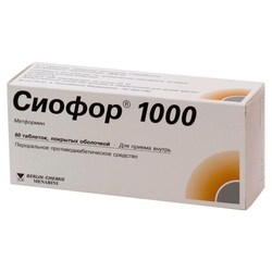 Купить Сиофор 1000 таб по 1г №60